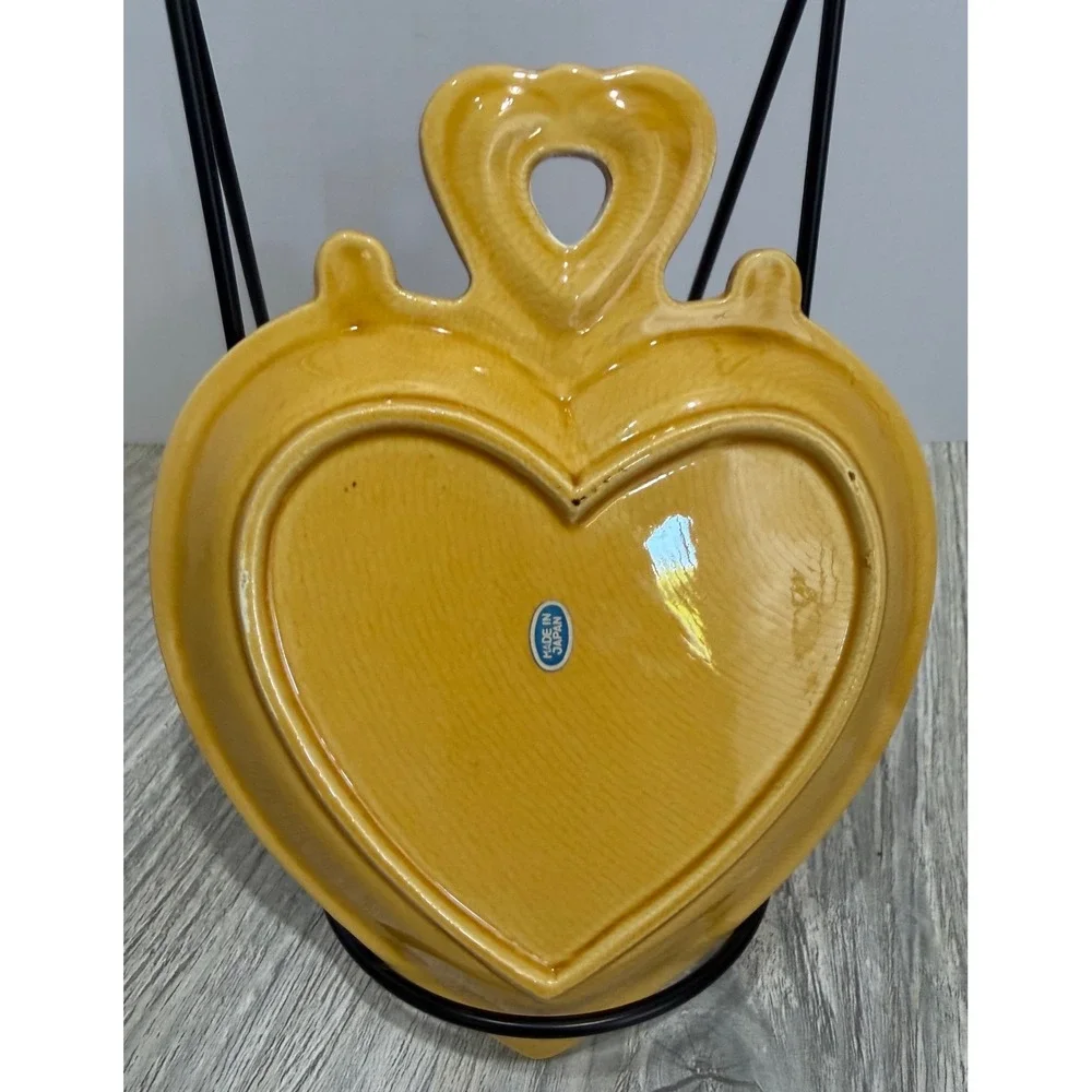 Vintage Tennessee Souvenir Trinket Dish Heart Yellow Excellent Japan Grannycore